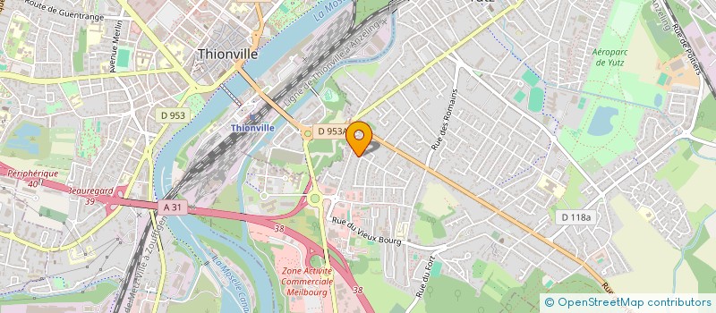 localisation de l'entreprise SOCIETE CIVILE IMMOBILIERE D ELLER  YUTZ