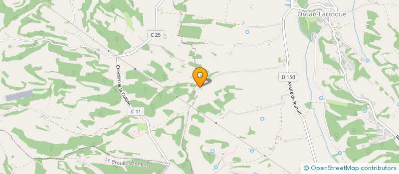 localisation de l'entreprise SOCIETE CIVILE IMMOBILIERE D ESPIS  ORDAN-LARROQUE