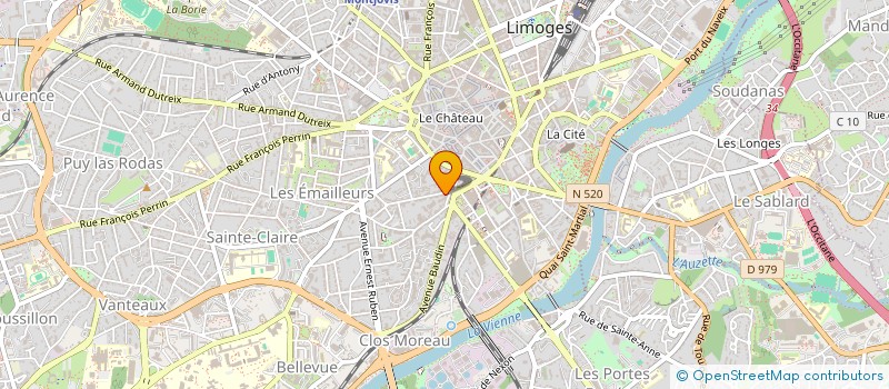 localisation de l'entreprise SOCIETE CIVILE IMMOBILIERE D.I.A.M.  LIMOGES