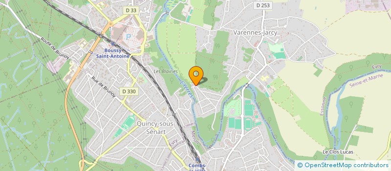 localisation de l'entreprise SOCIETE CIVILE IMMOBILIERE D.M JARCY ET PAR ABREVIATION  SCI D.M JARCY   VARENNES-JARCY