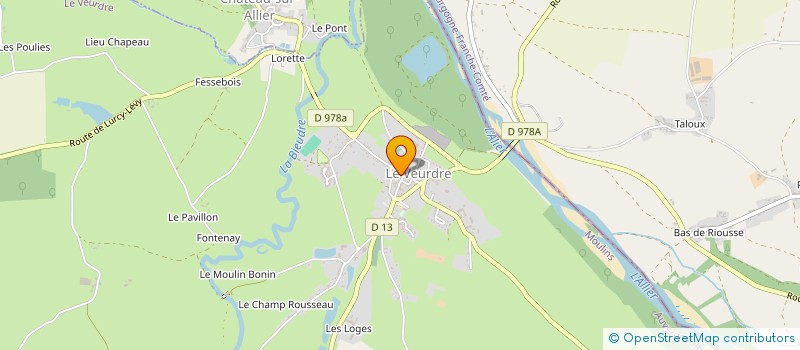 localisation de l'entreprise SOCIETE CIVILE IMMOBILIERE D.R.  LE VEURDRE