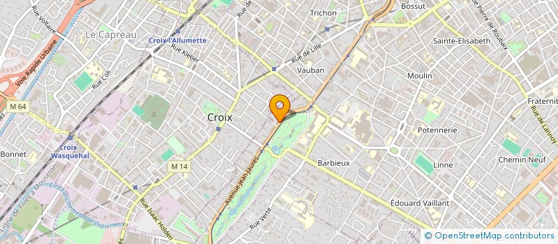 localisation de l'entreprise SOCIETE CIVILE IMMOBILIERE DANOISE  ROUBAIX