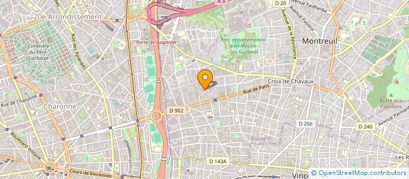 localisation de l'entreprise SOCIETE CIVILE IMMOBILIERE DANTE à MONTREUIL
