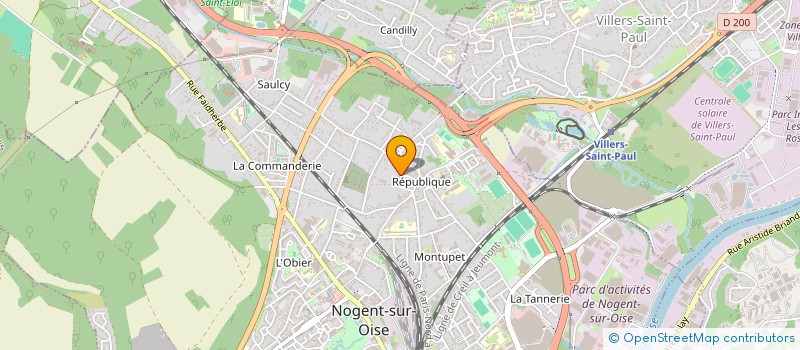 localisation de l'entreprise SOCIETE CIVILE IMMOBILIERE DAR II  NOGENT-SUR-OISE