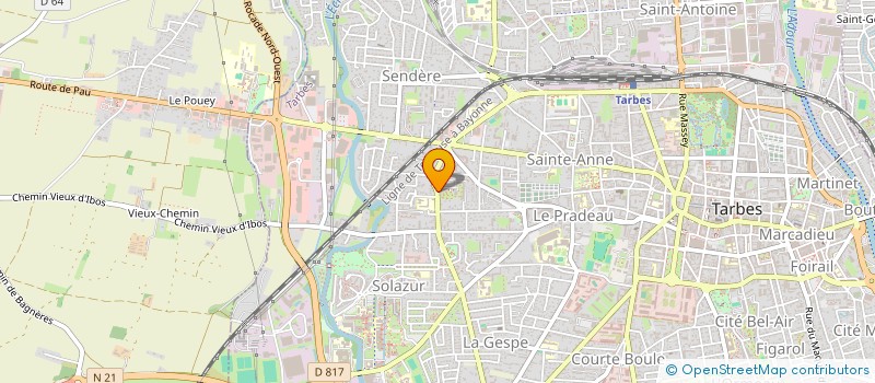 localisation de l'entreprise SOCIETE CIVILE IMMOBILIERE DAROPA  TARBES