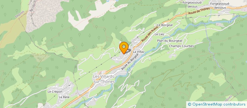 localisation de l'entreprise SOCIETE CIVILE IMMOBILIERE DATA  LES VILLARDS-SUR-THONES