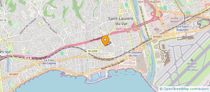 localisation de l'entreprise SOCIETE CIVILE IMMOBILIERE DAUPHINA à SAINT-LAURENT-DU-VAR