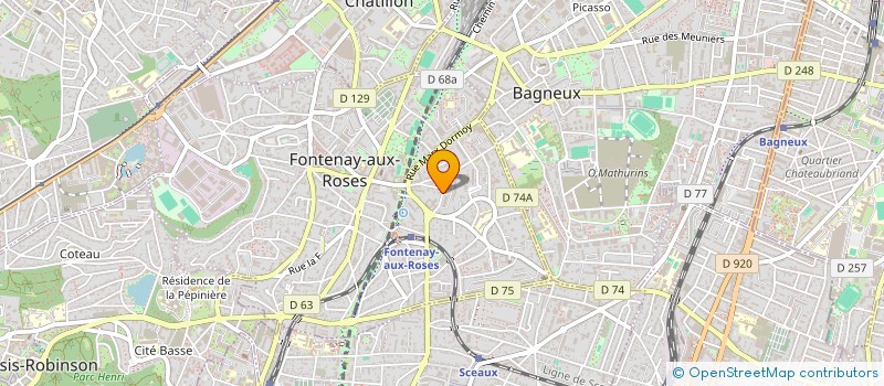 localisation de l'entreprise SOCIETE CIVILE IMMOBILIERE DAURINE à FONTENAY-AUX-ROSES