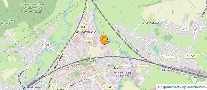 localisation de l'entreprise SOCIETE CIVILE IMMOBILIERE DAX à SARREBOURG