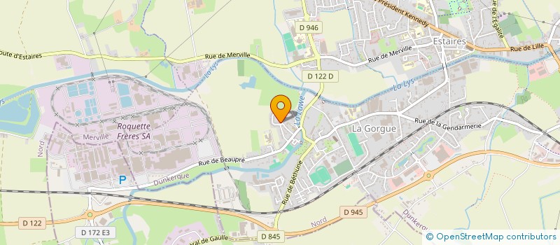 localisation de l'entreprise SOCIETE CIVILE IMMOBILIERE DB02 à LA GORGUE