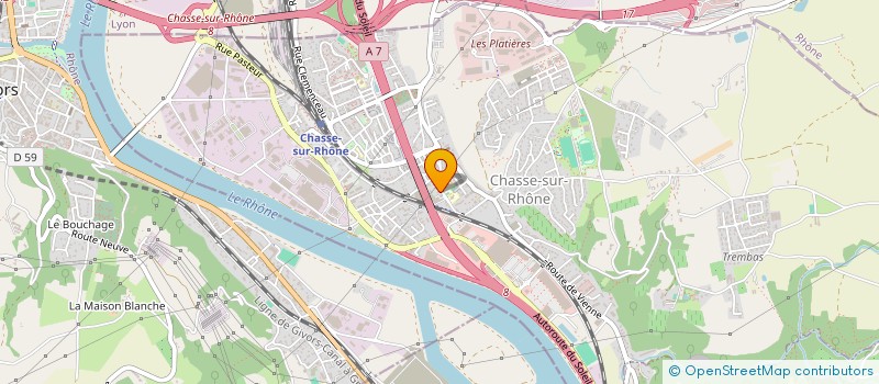 localisation de l'entreprise SOCIETE CIVILE IMMOBILIERE DE CARVALHO  CHASSE-SUR-RHONE