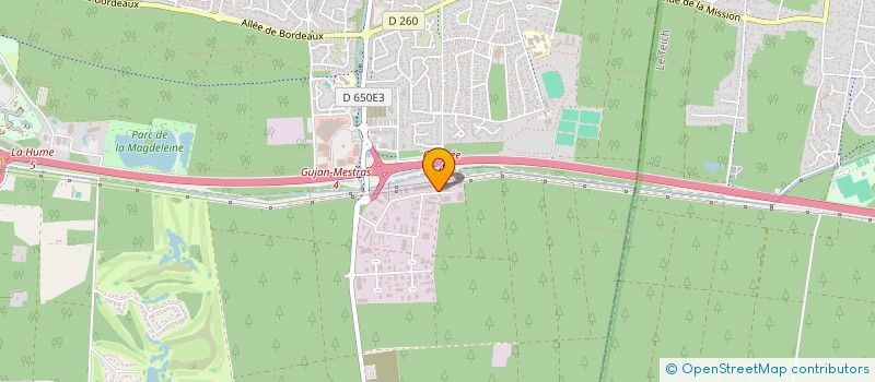 localisation de l'entreprise SOCIETE CIVILE IMMOBILIERE DE COLYNE  GUJAN-MESTRAS