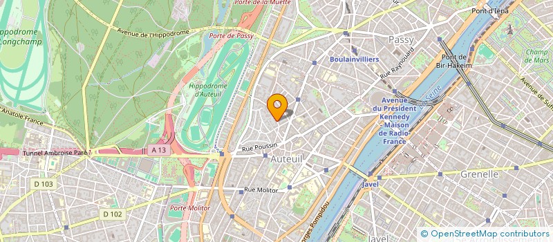 localisation de l'entreprise SOCIETE CIVILE IMMOBILIERE DE CONSTRUCTION-VENTE 121 HENRI GINOUX à PARIS