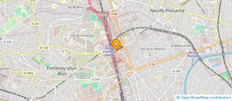 localisation de l'entreprise SOCIETE CIVILE IMMOBILIERE DE CONSTRUCTION-VENTE LE HAMEAU DE PRE CONTA à FONTENAY-SOUS-BOIS