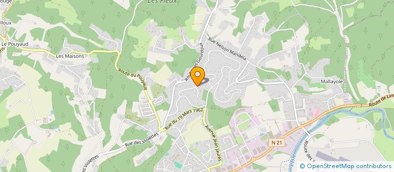 localisation de l'entreprise SOCIETE CIVILE IMMOBILIERE DE CORVE DE BURNEAU  TRELISSAC