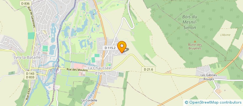 localisation de l'entreprise SOCIETE CIVILE IMMOBILIERE DE DIANE à LA CHAUSSEE-D'IVRY