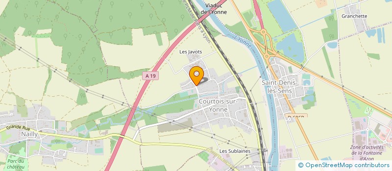 localisation de l'entreprise SOCIETE CIVILE IMMOBILIERE DE HENO  COURTOIS-SUR-YONNE