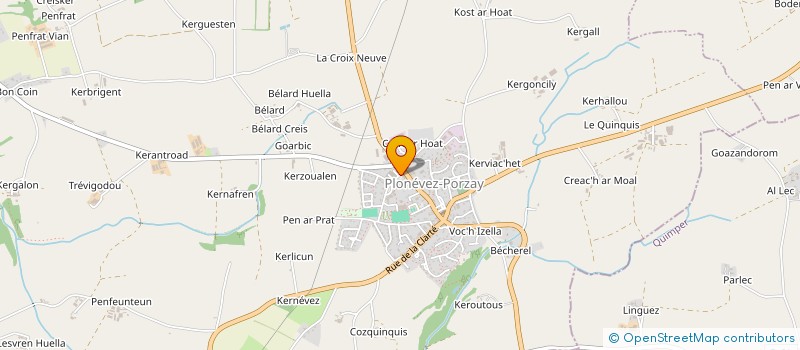 localisation de l'entreprise SOCIETE CIVILE IMMOBILIERE DE KORNELI  PLONEVEZ-PORZAY