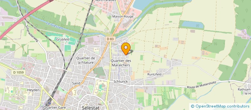 localisation de l'entreprise SOCIETE CIVILE IMMOBILIERE DE L'ABBAYE  SELESTAT