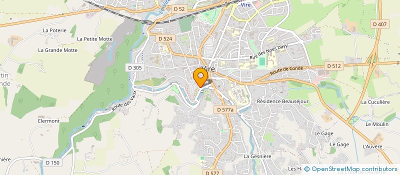 localisation de l'entreprise SOCIETE CIVILE IMMOBILIERE DE L'ALLIERE  VIRE NORMANDIE