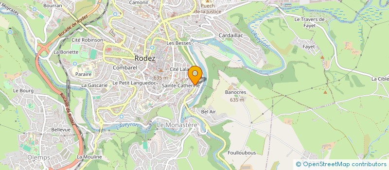 localisation de l'entreprise SOCIETE CIVILE IMMOBILIERE DE L'HOTEL DU CLOCHER  RODEZ