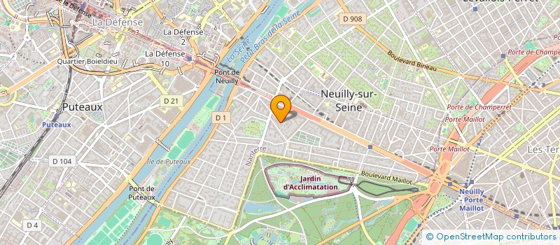 localisation de l'entreprise SOCIETE CIVILE IMMOBILIERE DE L'ILE DE FRANCE à NEUILLY-SUR-SEINE