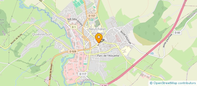 localisation de l'entreprise SOCIETE CIVILE IMMOBILIERE DE LA BETHUNE  NEUFCHATEL-EN-BRAY