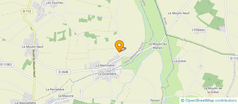 localisation de l'entreprise SOCIETE CIVILE IMMOBILIERE DE LA BORDERIE  SAINT-MEDARD-D AUNIS