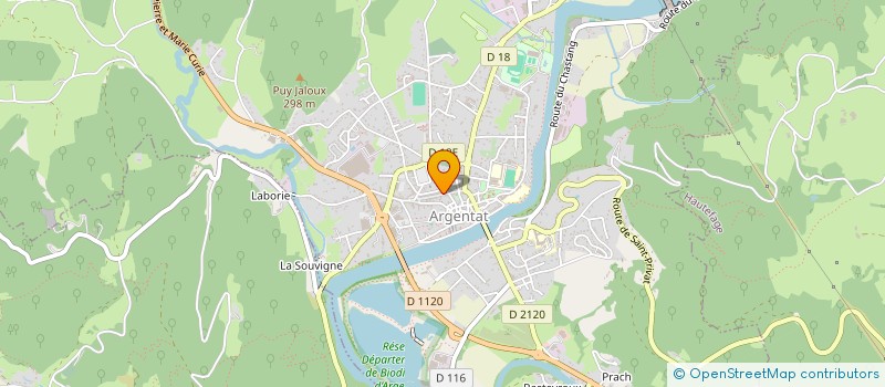 localisation de l'entreprise SOCIETE CIVILE IMMOBILIERE DE LA BOUCHERIE OU SCI DE LA BOUCHERIE à ARGENTAT-SUR-DORDOGNE