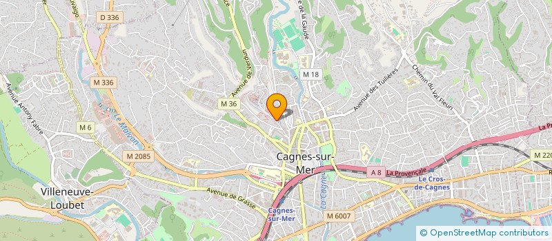 localisation de l'entreprise SOCIETE CIVILE IMMOBILIERE DE LA BOURGADE à CAGNES-SUR-MER