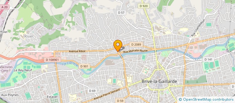 localisation de l'entreprise SOCIETE CIVILE IMMOBILIERE DE LA CHAPELLE  BRIVE-LA-GAILLARDE