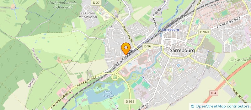 localisation de l'entreprise SOCIETE CIVILE IMMOBILIERE DE LA CHAPELLE à SARREBOURG