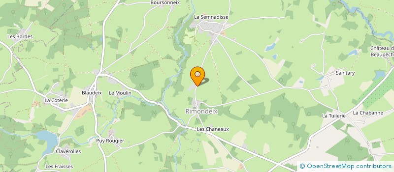 localisation de l'entreprise SOCIETE CIVILE IMMOBILIERE DE LA CLIDE  PARSAC-RIMONDEIX