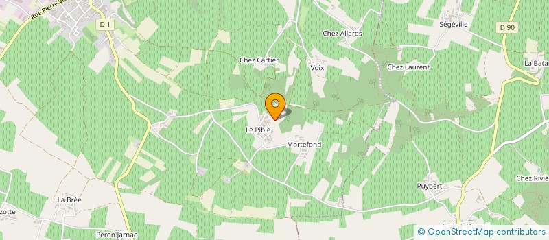 localisation de l'entreprise SOCIETE CIVILE IMMOBILIERE DE LA COMBE DE BUSSAC  SEGONZAC