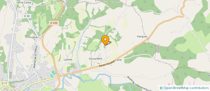 localisation de l'entreprise SOCIETE CIVILE IMMOBILIERE DE LA CRETE D'ECOT  SALIES-DE-BEARN