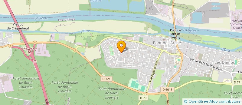 localisation de l'entreprise SOCIETE CIVILE IMMOBILIERE DE LA CROIX DU VOEU  PONT-DE-L'ARCHE