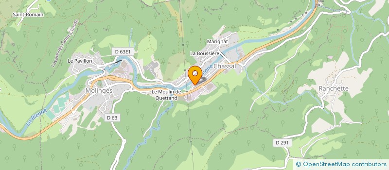 localisation de l'entreprise SOCIETE CIVILE IMMOBILIERE DE LA FILATURE  CHASSAL-MOLINGES