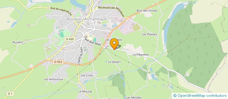 localisation de l'entreprise SOCIETE CIVILE IMMOBILIERE DE LA GRAND FONT  YGRANDE