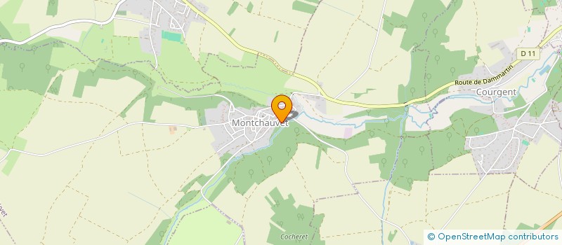 localisation de l'entreprise SOCIETE CIVILE IMMOBILIERE DE LA MAISON BLANCHE  MONTCHAUVET