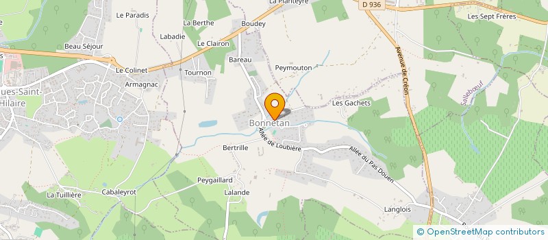 localisation de l'entreprise SOCIETE CIVILE IMMOBILIERE DE LA MERCI  BONNETAN