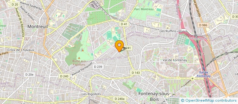 localisation de l'entreprise SOCIETE CIVILE IMMOBILIERE DE LA PECHE A LA LIGNE à MONTREUIL