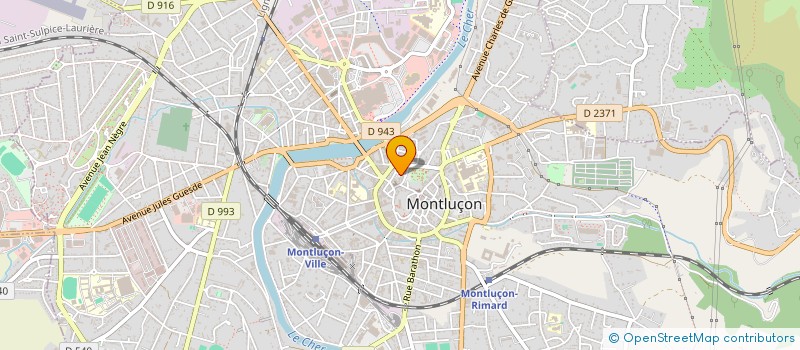 localisation de l'entreprise SOCIETE CIVILE IMMOBILIERE DE LA POTERIE à MONTLUCON