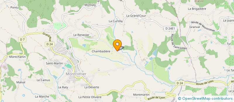 localisation de l'entreprise SOCIETE CIVILE IMMOBILIERE DE LA ROUILLERE  MONTROTTIER