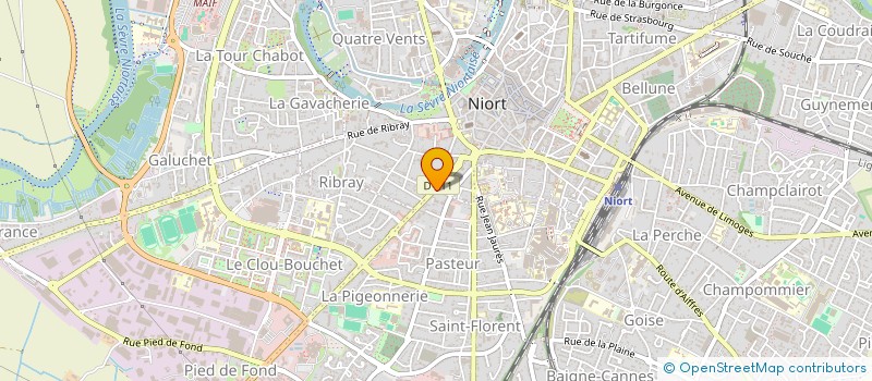 localisation de l'entreprise SOCIETE CIVILE IMMOBILIERE DE LA RUE DU PETIT BOIS  NIORT