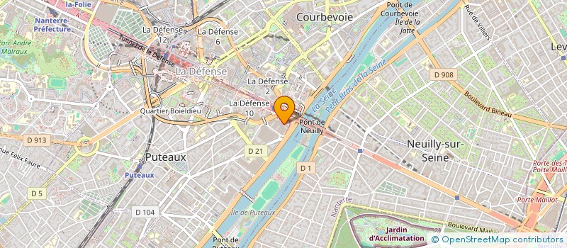 localisation de l'entreprise SOCIETE CIVILE IMMOBILIERE DE LA RUE FORTUNY  PUTEAUX