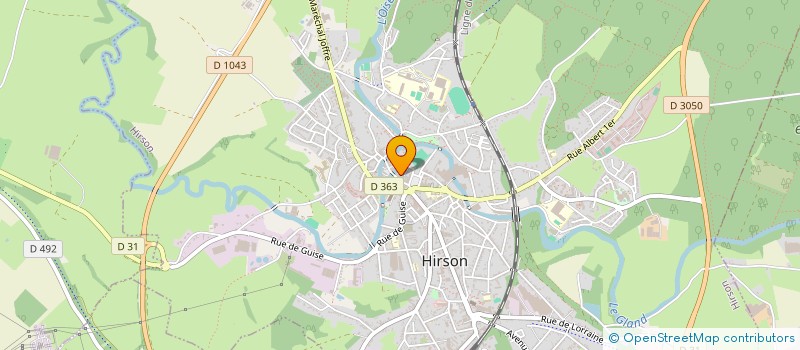 localisation de l'entreprise SOCIETE CIVILE IMMOBILIERE DE LA RUE PASTEUR  HIRSON