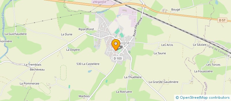 localisation de l'entreprise SOCIETE CIVILE IMMOBILIERE DE LA SAUDRAIE ET PAR ABREVIATION SCI DE LA SAUDRAIE  LOUVIGNE