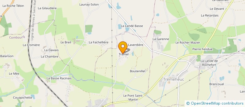 localisation de l'entreprise SOCIETE CIVILE IMMOBILIERE DE LA TRAMELIERE  COMBOURG