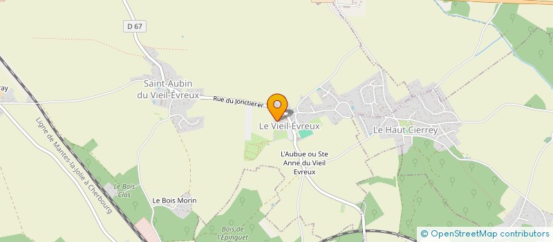 localisation de l'entreprise SOCIETE CIVILE IMMOBILIERE DE LA VALLEE D'EURE  LE VIEIL-EVREUX