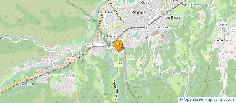 localisation de l'entreprise SOCIETE CIVILE IMMOBILIERE DE LA VALLEE DE CUXA  CODALET